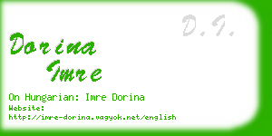 dorina imre business card